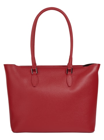 Cluty Shopper echt Leder in rot