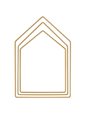Rayher Metallringe Häuser sortiert in gold