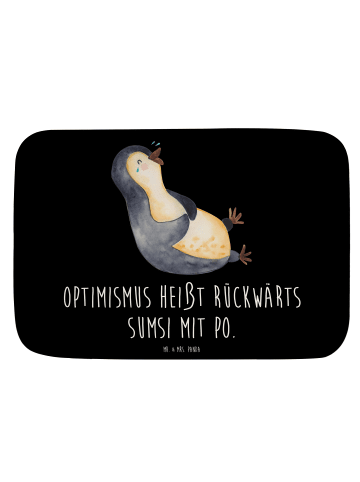 Mr. & Mrs. Panda Badvorleger Pinguin Lachen mit Spruch in Schwarz