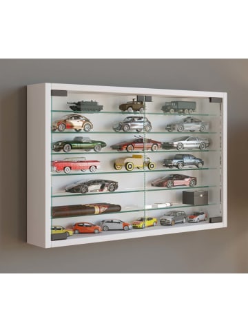 ebuy24 Glasvitrinen MandosaXL 1 Weiß 60 x 10 cm