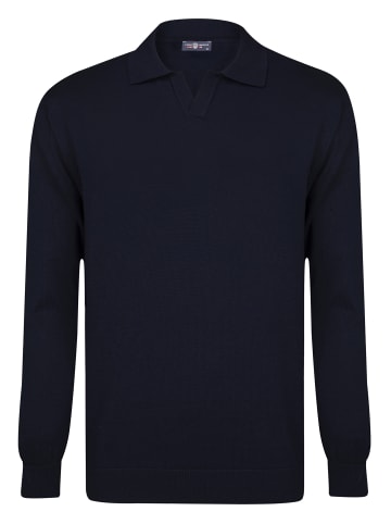 JIMMY SANDERS Pullover Mit Polokragen in navy