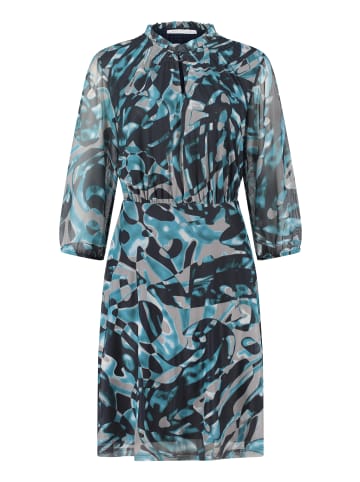 BETTY & CO Freizeitkleid mit 3/4 Arm in Dunkelblau/Grau