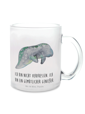 Mr. & Mrs. Panda Teetasse Seekuh Chillen mit Spruch in Transparent