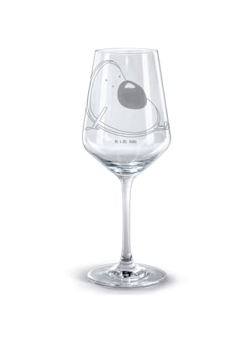 Mr. & Mrs. Panda Weinglas Avocado Schwangerschaft ohne Spruch in Transparent