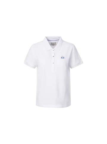 La Martina Poloshirt WCP006 in weiss