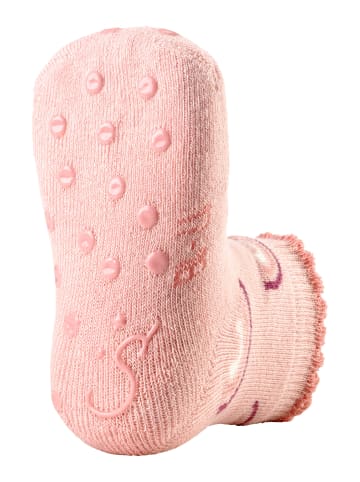 Sterntaler ABS Krabbelsocken 2er-Pack Regenbogen in zartrosa
