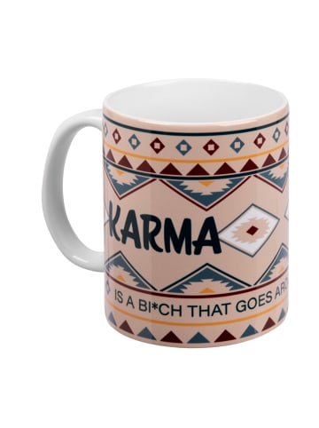 United Labels Karma Tasse - Karma is a Bi*ch Kaffeetasse aus Keramik 320ml in Mehrfarbig