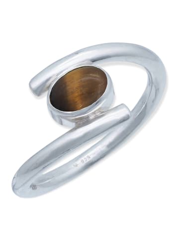 mantraroma 925er Silber - Ringe mit Tigerauge