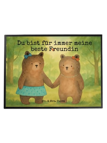Mr. & Mrs. Panda tischpad Bär Freundin Design mit Spruch in Weiß
