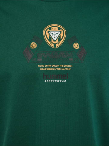 Hummel T-Shirt "Loose T-Shirt S/S Scarf" in Grün