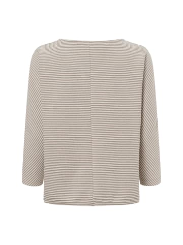Street One Langarmshirt in beige mehrfarbig