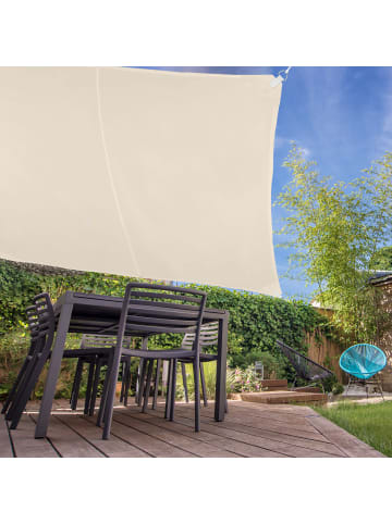 relaxdays Sonnensegel in Beige (B)500 x (T)500 cm