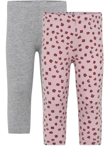Minymo Kinder Leggings "Capri Leggings (2-pack)" in Grau