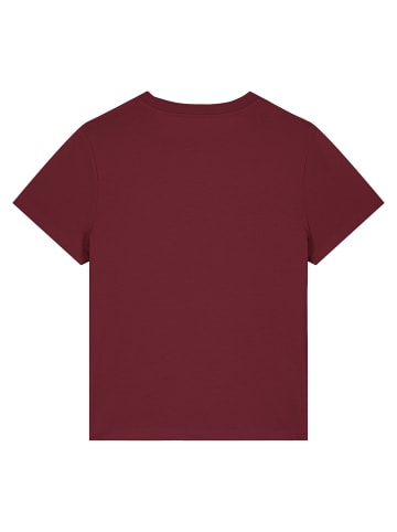 wat? Apparel T-Shirt Fuchs in Weinrot