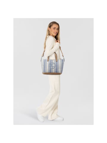 Tom Tailor Gilda Shopper Tasche L 46 cm stripes blue