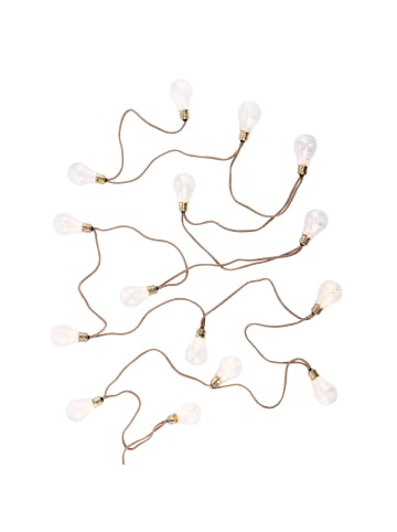 Butlers LED-Lichterkette BULB LIGHTS I in Braun