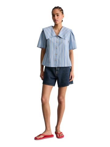 Marc O'Polo DENIM Gestreifte Matrosenbluse relaxed in Light Blue