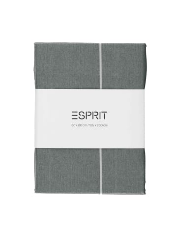 ESPRIT Renforcé Kissenbezüge und Bettwäsche HARPLINES in Anthrazit