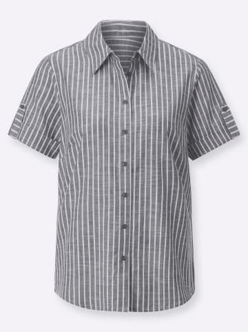 WITT WEIDEN Streifenbluse in marine-gestreift