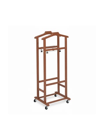 relaxdays Herrendiener "Premium" in Braun - (B)47 x (H)107 x (T)37 cm