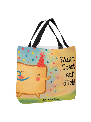 Mr. & Mrs. Panda Shopper Toast Party Design mit Spruch in Weiß