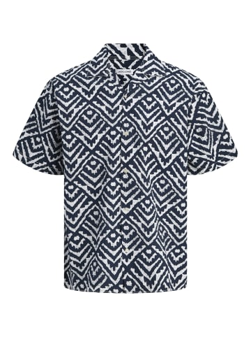 Jack & Jones Hemd JJMilo in marine weiß