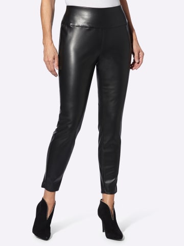 WITT WEIDEN Lederimitathose in schwarz