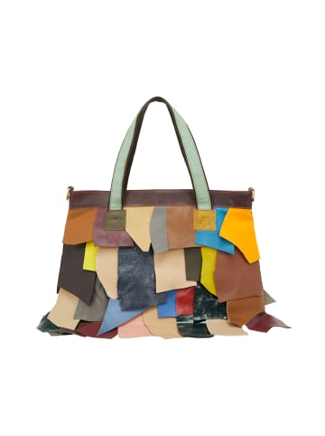 IZIA Women Tote Bag in Green Multicolor