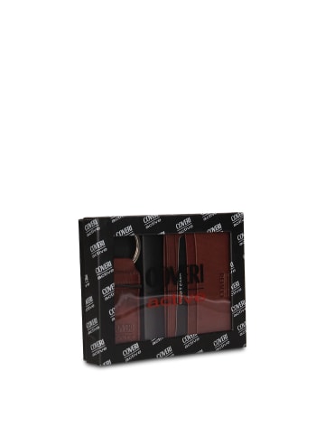 Enrico Coveri Geldbörsen- und Schlüsselanhänger-Set in MOOR'S HEAD