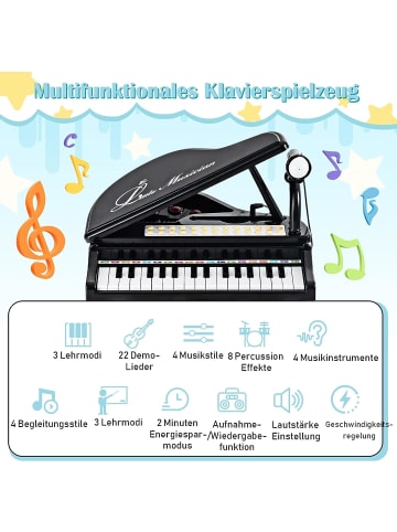 COSTWAY Keyboard 31 Tasten in Schwarz