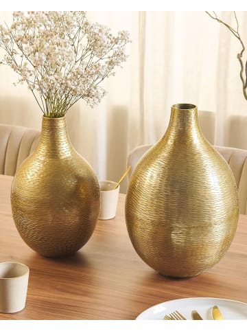 Beliani 2-tlg Blumenvase MOHENJO in Gold