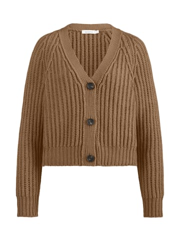 Hessnatur Cardigan in camelbraun