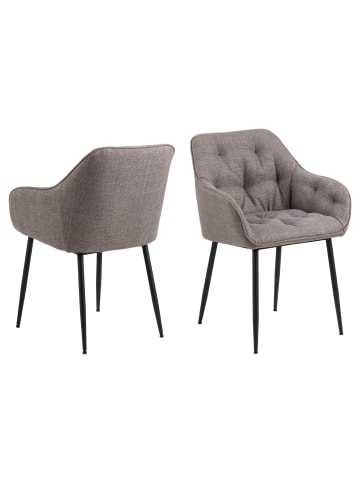 ebuy24 Esszimmerstuhl Brooke Braun 2er Set