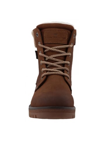 Tom Tailor Schnürstiefel  in Braun