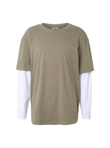 Urban Classics Long Sleef in paleolive/white