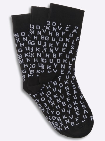 WITT WEIDEN Socken in schwarz-weiß