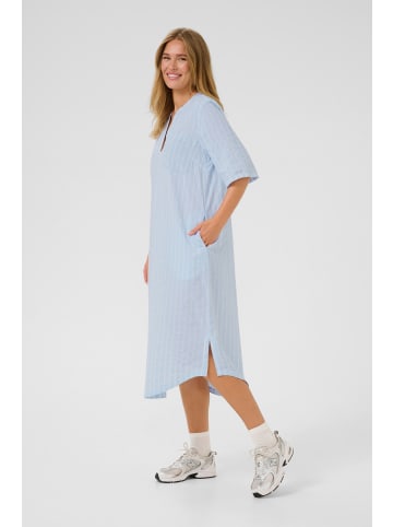 Kaffe Kleid KAsara Loose fit in Blue/White Stripe