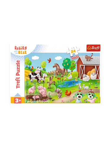Wisam® Puzzle 24 Maxi – Die Kleinen und die Tiere – Trefl 14372