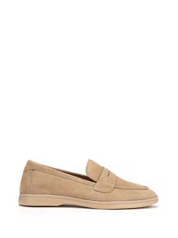 Wittchen Klassische Damenschuhe Mokassins Aus Wildleder in Beige