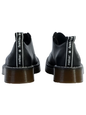 rieker Lederschuhe Lugano Schwarz