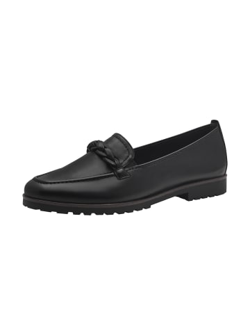 Tamaris Touch-It-Leder-Mokassin Schwarz