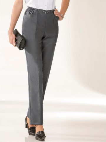 WITT WEIDEN Schlupfhosen in anthrazit + anthrazit-kariert