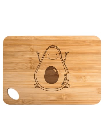Mr. & Mrs. Panda holzschneidebrett Avocado Glücklich ohne Spruch in Braun