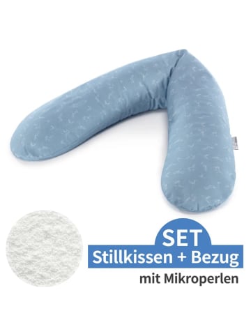 Theraline Stillkissen Das Original mit Mikroperlen-Füllung in blau,motiv