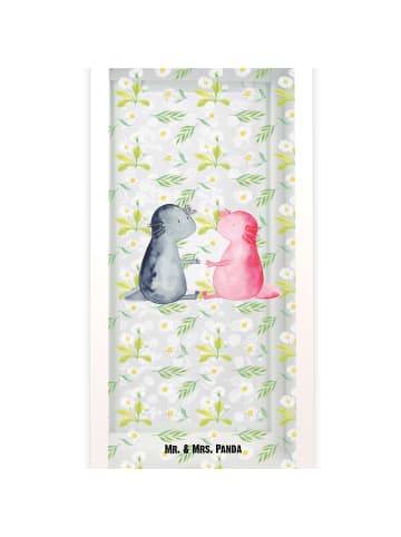 Mr. & Mrs. Panda Laterne Axolotl Liebe ohne Spruch in Transparent