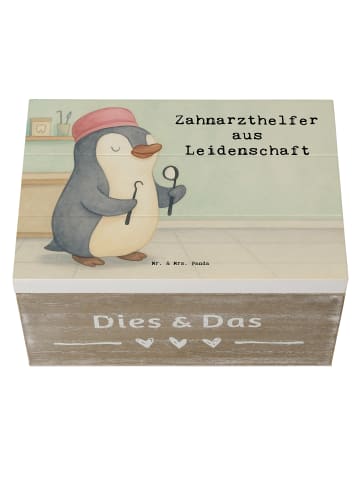 Mr. & Mrs. Panda Aufbewahrungsbox Zahnarzthelfer Leidenschaft De... in Weiß