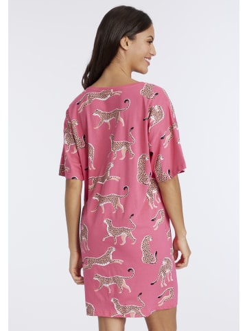 VIVANCE DREAMS Sleepshirt in pink-gemustert