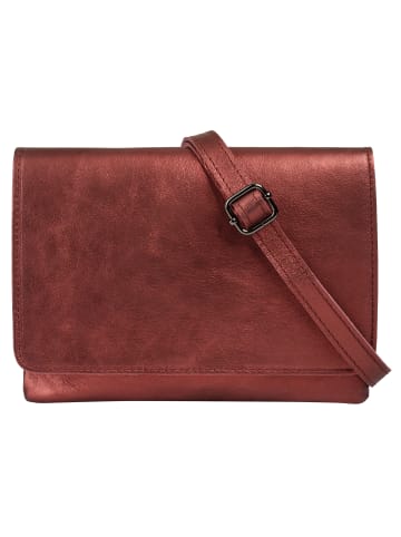Cluty Umhängetasche echt Leder in rot