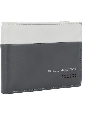 Piquadro Urban Geldbörse RFID Leder 13 cm in grey-black