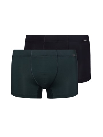 Hanro 2er-Pack Retro Boxershorts Cotton Essentials in laurel/black